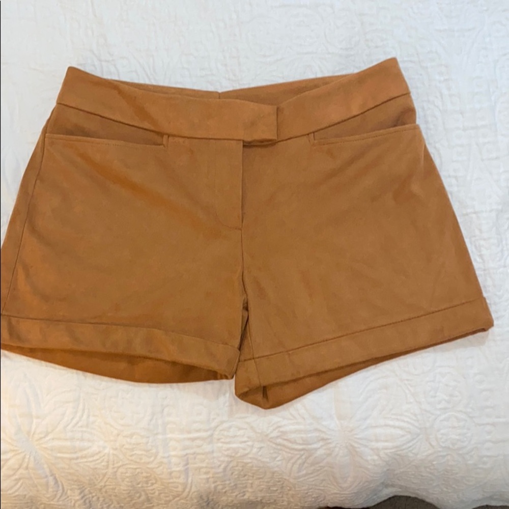 Mustard colored shorts